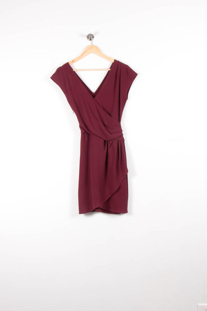 Robe Portefeuille Bordeaux - Taille XS/34 de la marque IKKS | PARAD83499 - Vendu par Paradigme - Image 2