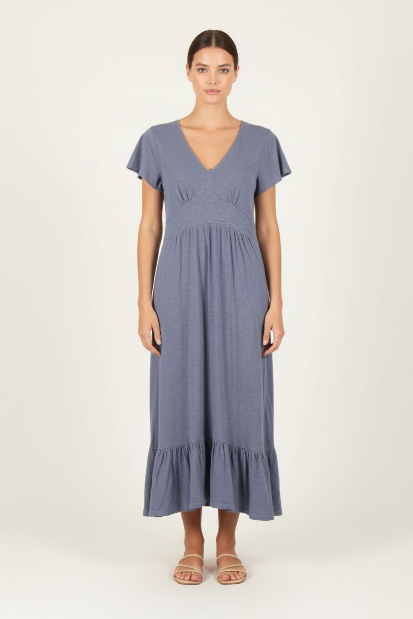 Robe Midi Bleue - Taille XS/34 de la marque ba&sh | PARAD83511 - Vendu par Paradigme - Image 1