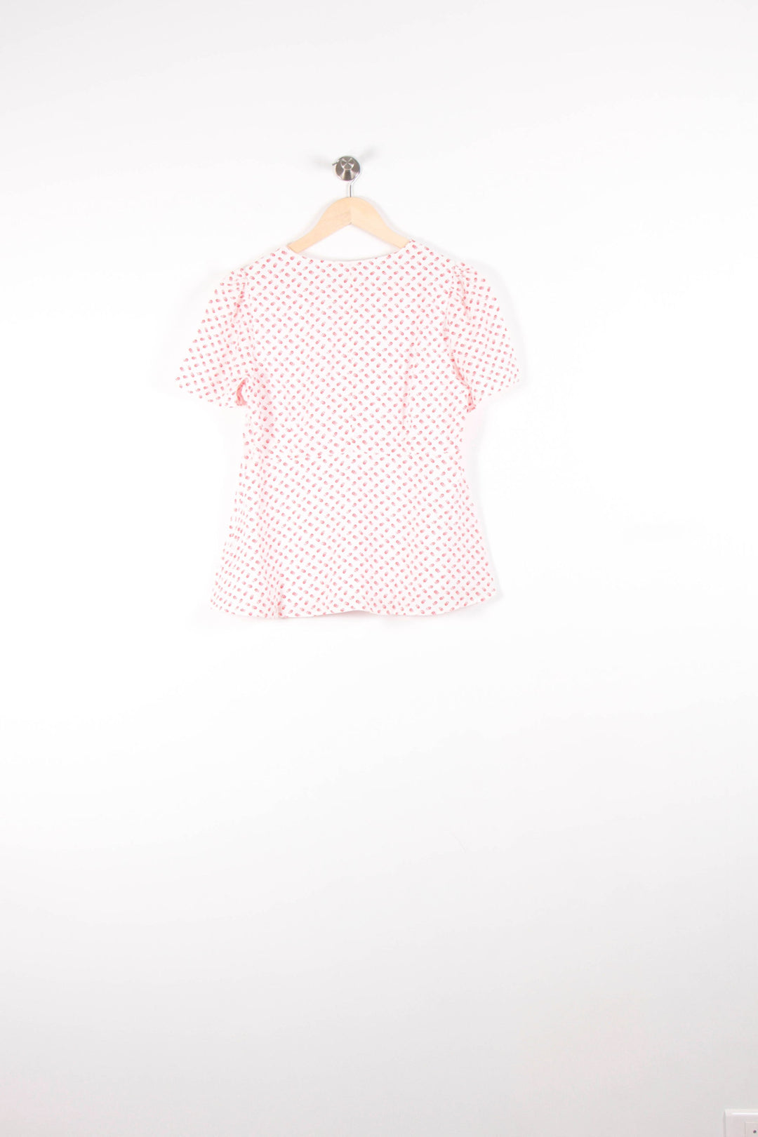 Blouse Blanche et Rose - Taille L/40 de la marque La Fée Maraboutée | PARAD83525 - Vendu par Paradigme - Image 4