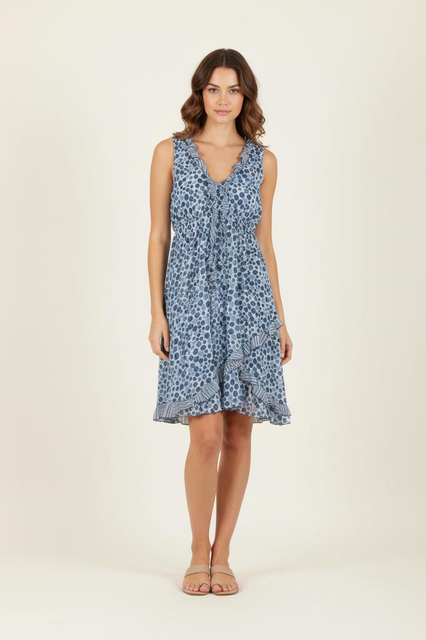 Robe Bleu - Taille XL/42 de la marque La Fée Maraboutée | PARAD83529 - Vendu par Paradigme - Image 1