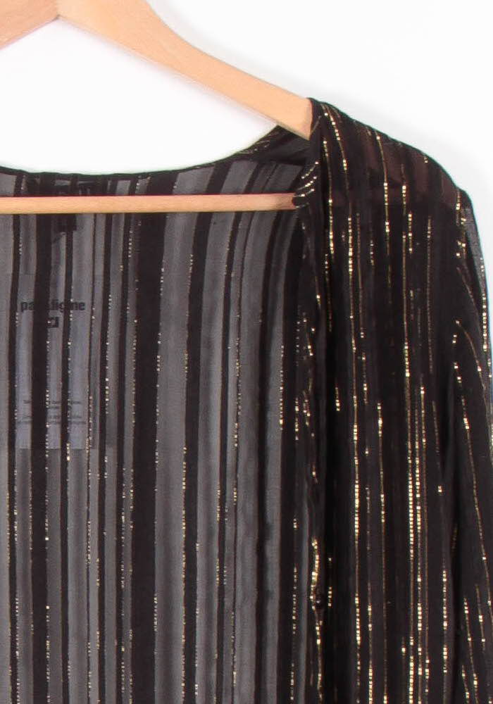 Blouse Noire et Dorée - Taille L/40 de la marque Caroll | PARAD83532 - Vendu par Paradigme - Image 3