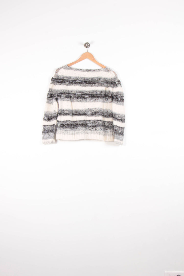 Pull Blanc et Gris - Taille M/38 de la marque Maje | PARAD83545 - Vendu par Paradigme - Image 4