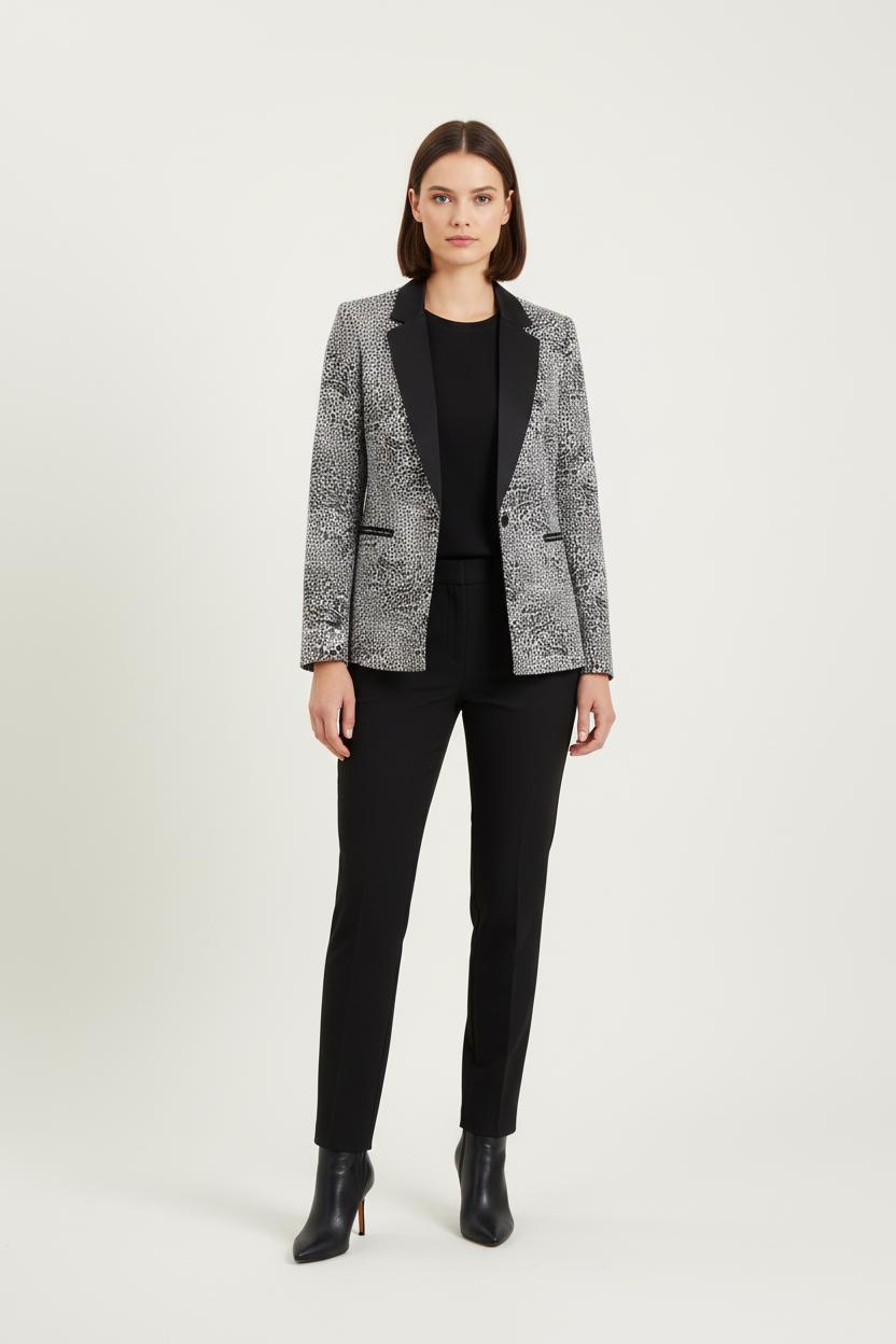 Blazer Noir et Blanc - Taille L/40 de la marque Sandro | PARAD83547 - Vendu par Paradigme - Image 1