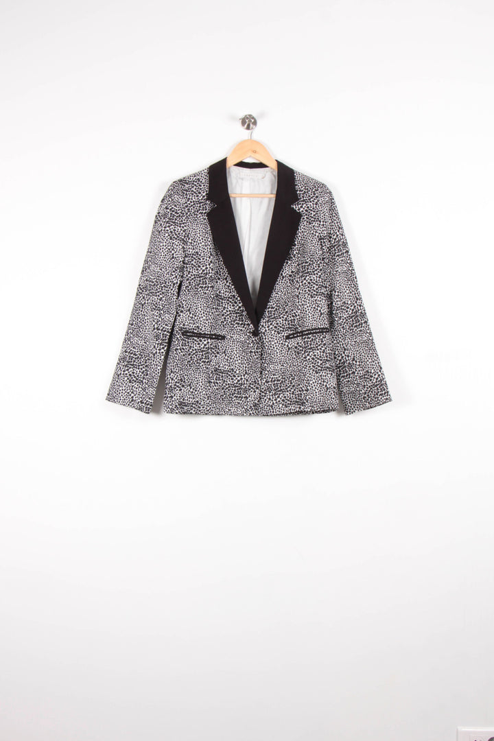 Blazer Noir et Blanc - Taille L/40 de la marque Sandro | PARAD83547 - Vendu par Paradigme - Image 2