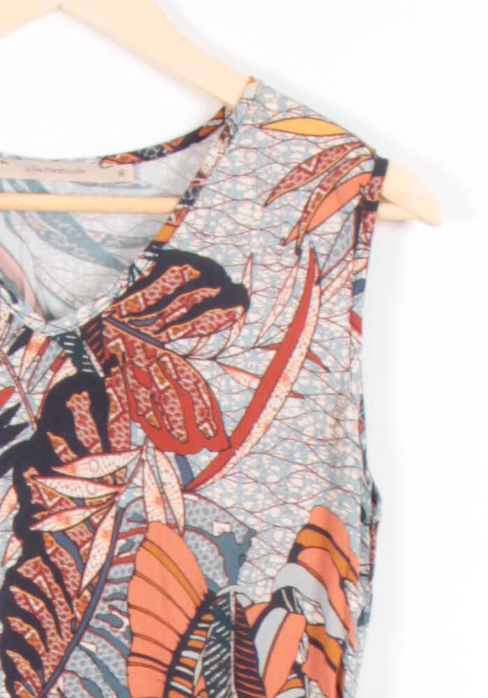 Robe Longue Multicolore - Taille S/36 de la marque La Fée Maraboutée | PARAD83552 - Vendu par Paradigme - Image 3