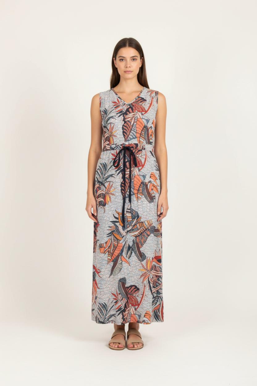 Robe Longue Multicolore - Taille S/36 de la marque La Fée Maraboutée | PARAD83552 - Vendu par Paradigme - Image 1