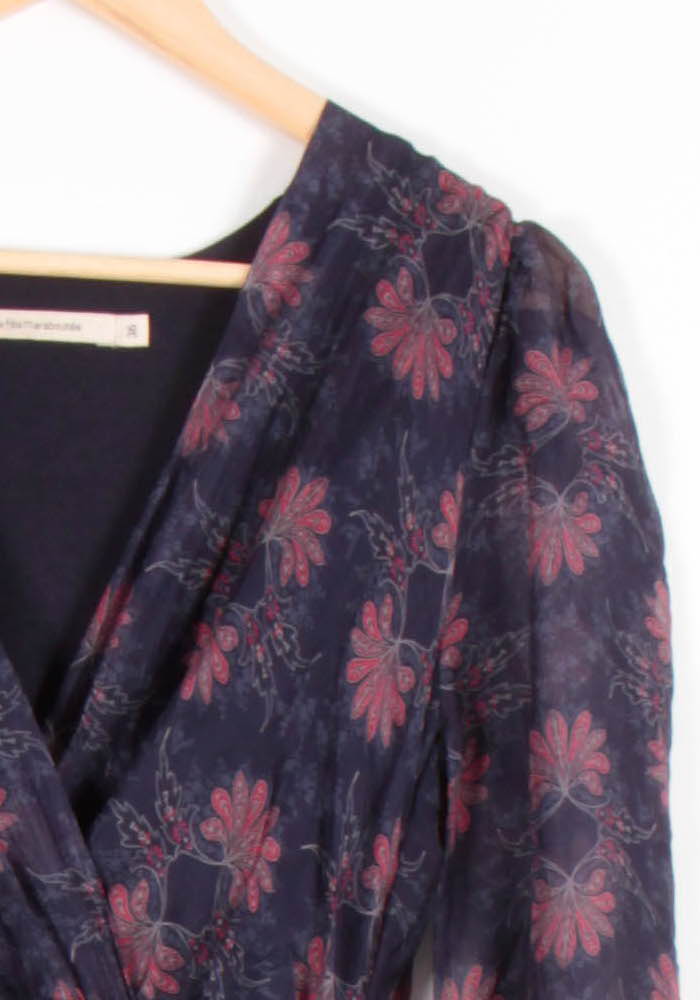 Robe Longue Bleue et Rose - Taille S/36 de la marque La Fée Maraboutée | PARAD83555 - Vendu par Paradigme - Image 3