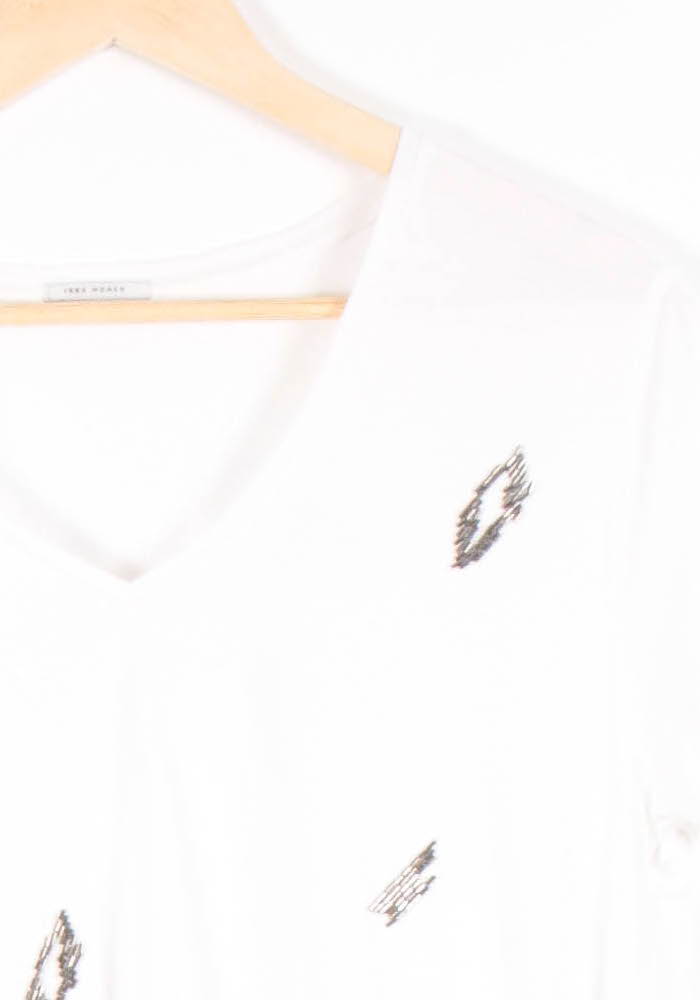 Tee-shirt Blanc - Taille L/40 de la marque IKKS | PARAD83572 - Vendu par Paradigme - Image 3