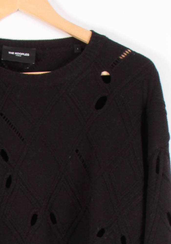 Pull Noir - Taille S/36 de la marque The Kooples | PARAD83573 - Vendu par Paradigme - Image 3