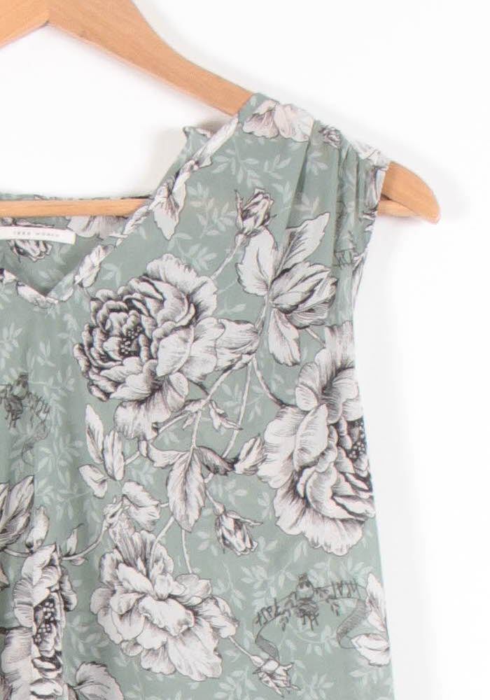 Blouse Verte et Blanche - Taille M/38 de la marque IKKS | PARAD83578 - Vendu par Paradigme - Image 3