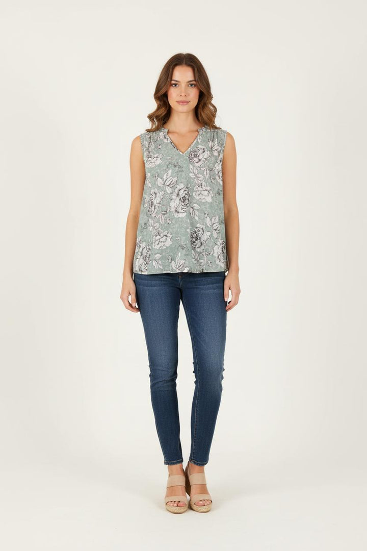 Blouse Verte et Blanche - Taille M/38 de la marque IKKS | PARAD83578 - Vendu par Paradigme - Image 1