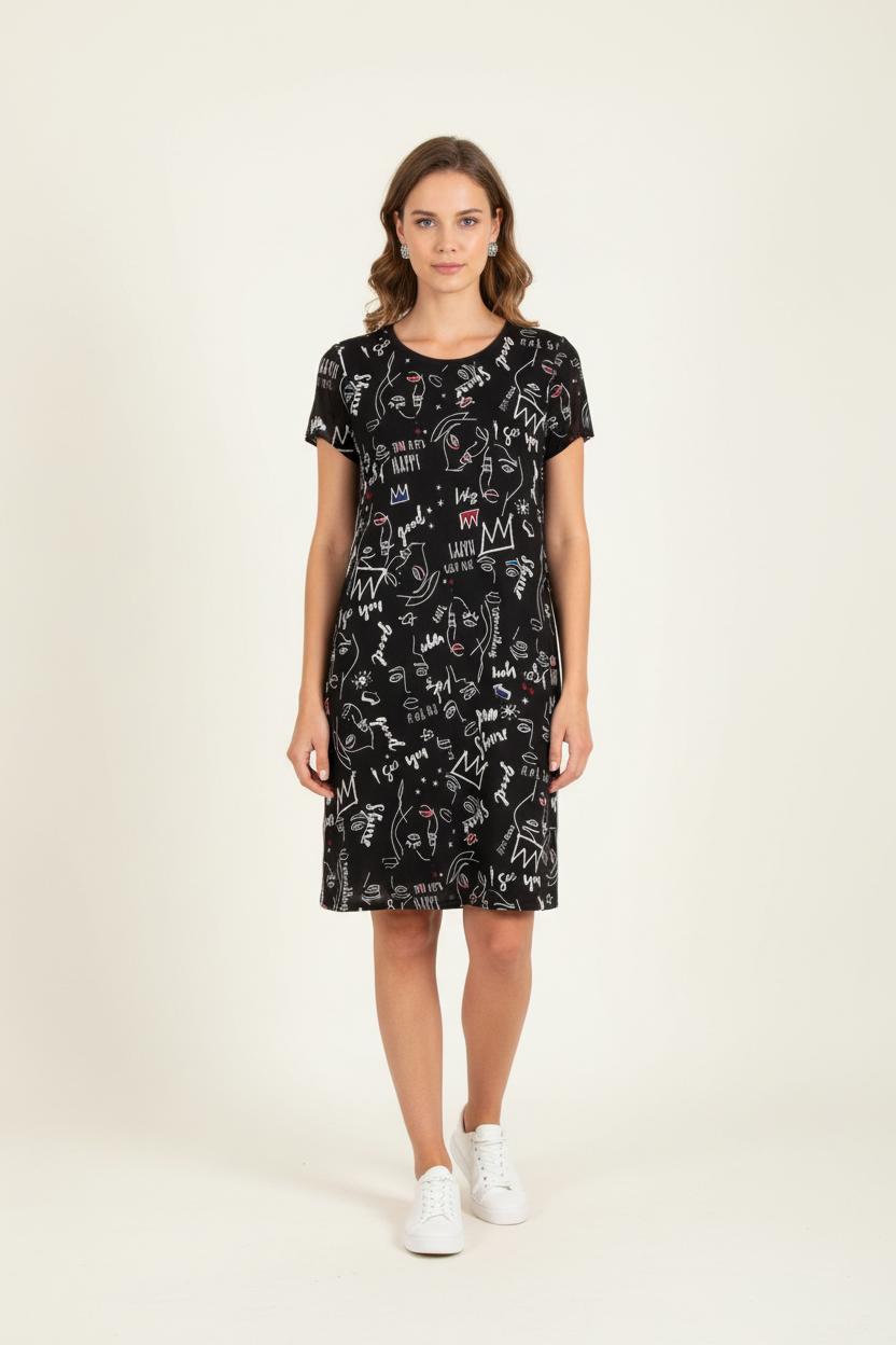 Robe Droite Noire - Taille M/38 de la marque IKKS | PARAD83579 - Vendu par Paradigme - Image 1