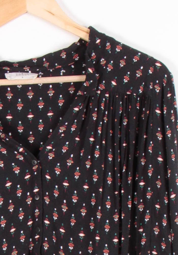 Blouse Noire à Motifs - Taille L/40 de la marque ba&sh | PARAD83584 - Vendu par Paradigme - Image 3