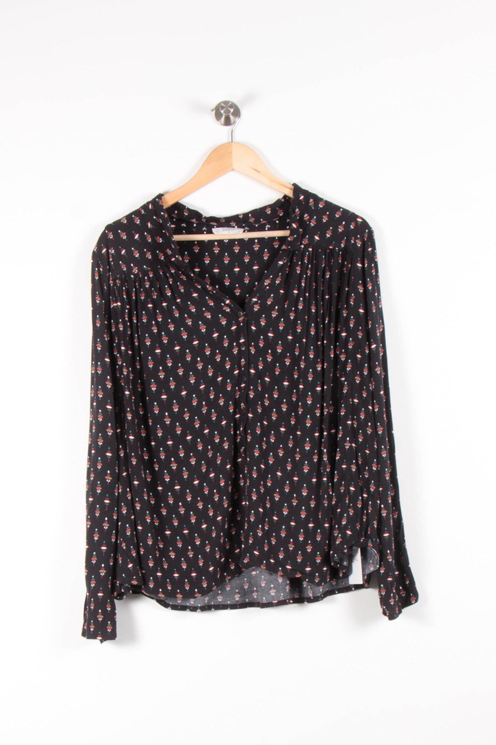 Blouse Noire à Motifs - Taille L/40 de la marque ba&sh | PARAD83584 - Vendu par Paradigme - Image 2