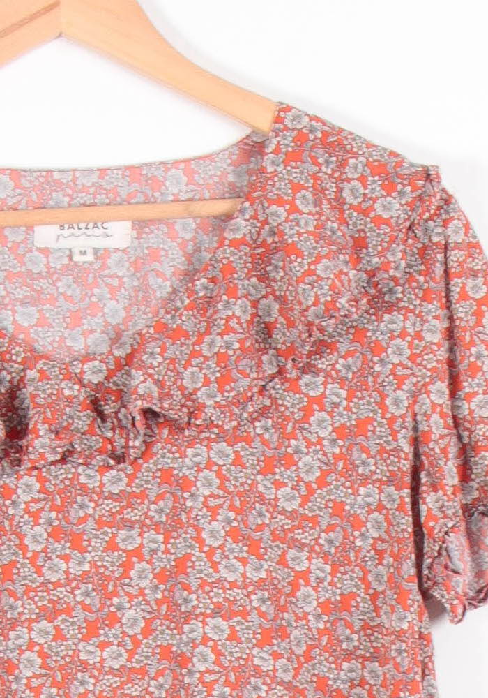 Blouse Rouge et Blanche - Taille M/38 de la marque Balzac Paris | PARAD83587 - Vendu par Paradigme - Image 3