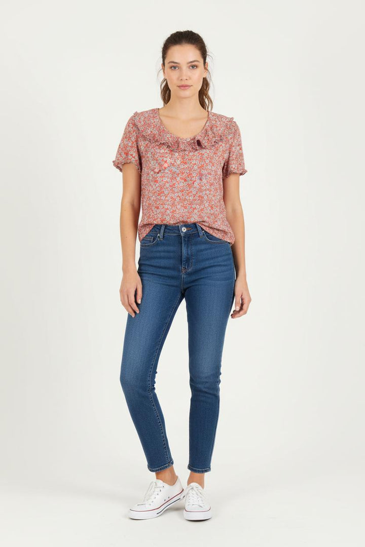 Blouse Rouge et Blanche - Taille M/38 de la marque Balzac Paris | PARAD83587 - Vendu par Paradigme - Image 1
