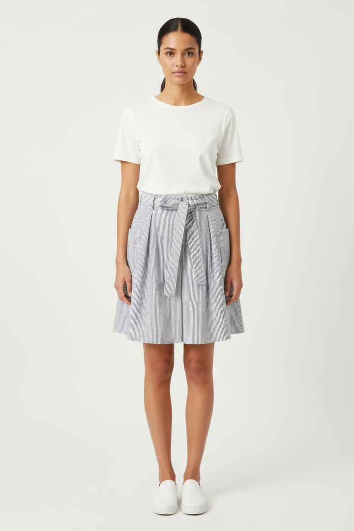 Jupe Courte Grise et Blanche - Taille XS/34 de la marque Marie Sixtine | PARAD83588 - Vendu par Paradigme - Image 1