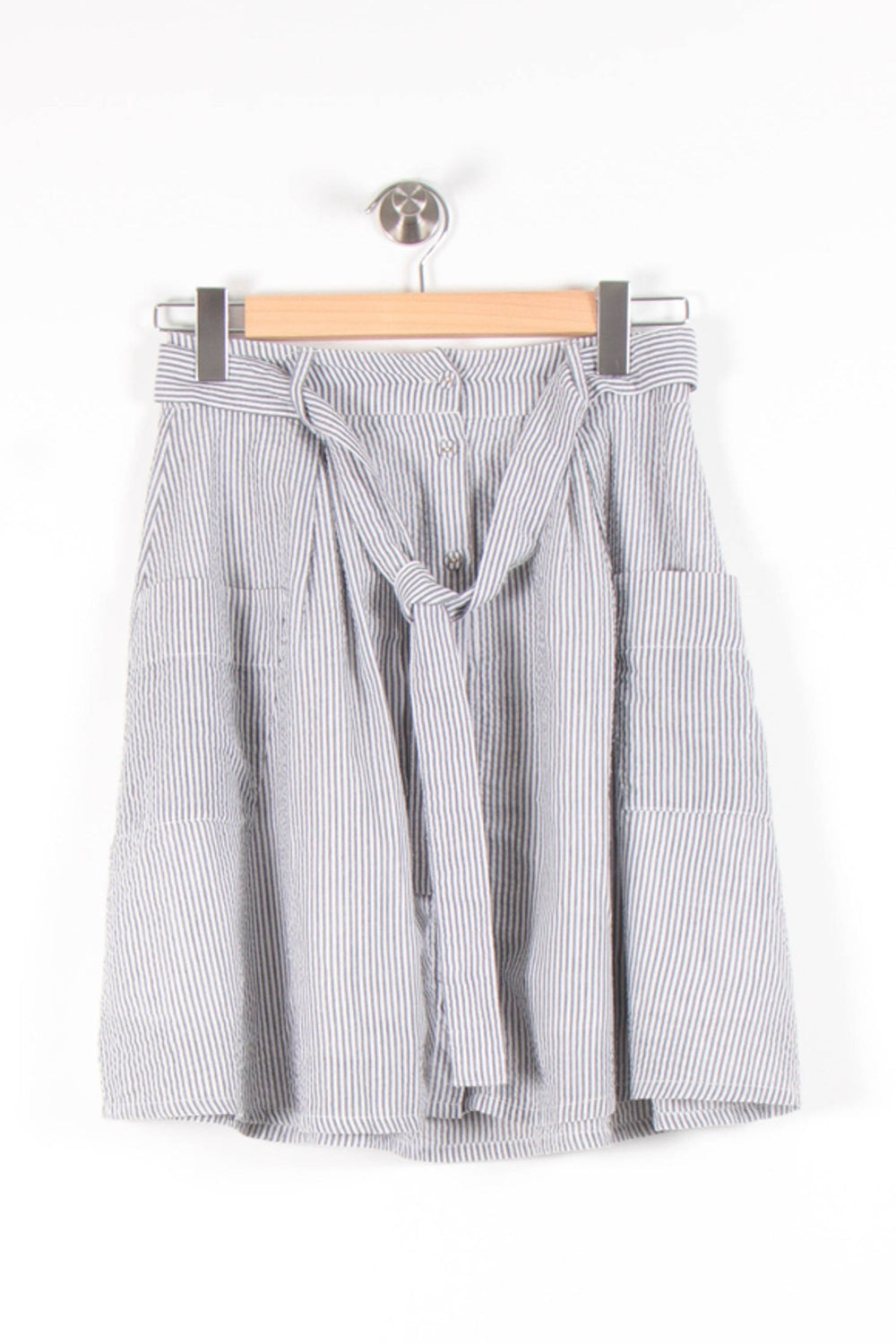 Jupe Courte Grise et Blanche - Taille XS/34 de la marque Marie Sixtine | PARAD83588 - Vendu par Paradigme - Image 2