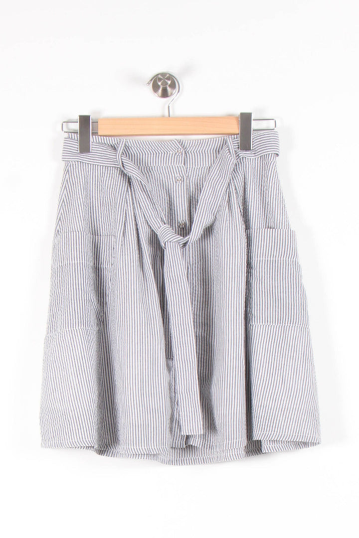 Jupe Courte Grise et Blanche - Taille XS/34 de la marque Marie Sixtine | PARAD83588 - Vendu par Paradigme - Image 2