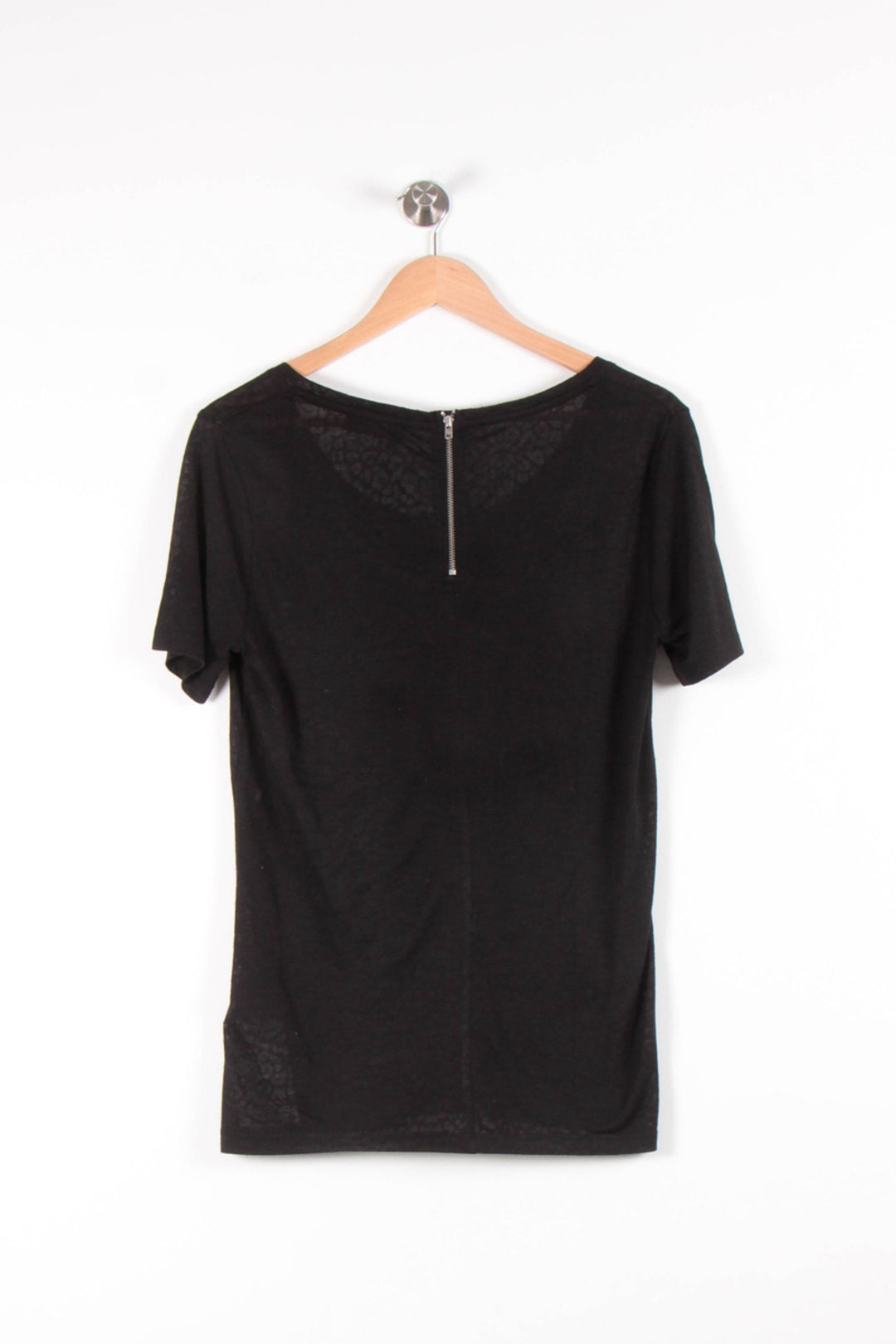 T-shirt Noir - Taille L/40 de la marque The Kooples | PARAD83595 - Vendu par Paradigme - Image 4