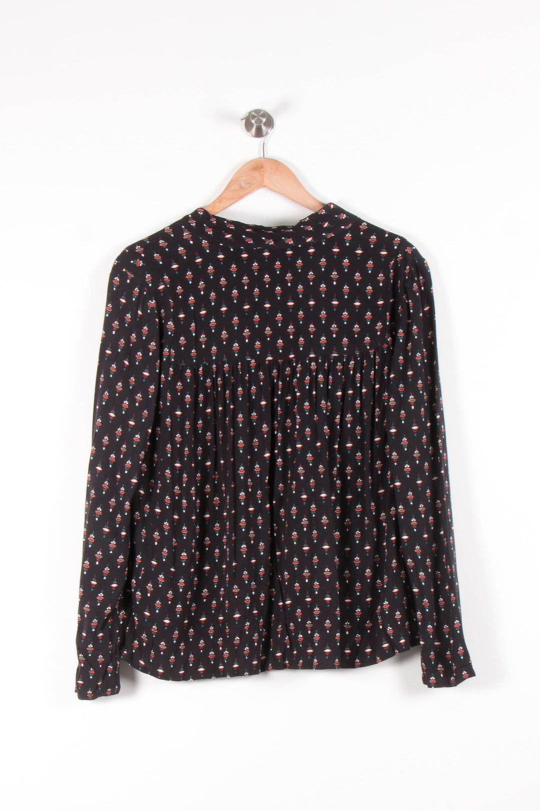 Blouse Noire à Motifs - Taille XS/34 de la marque ba&sh | PARAD83596 - Vendu par Paradigme - Image 4