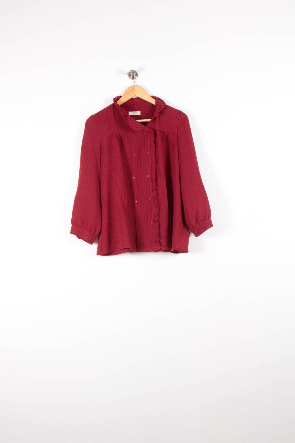 Blouse Bordeaux - Taille S/36 de la marque ba&sh | PARAD83598 - Vendu par Paradigme - Image 2