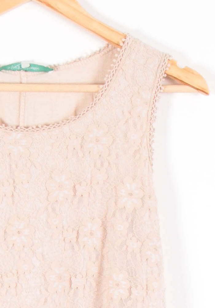 Robe en Dentelle Beige - Taille S/36 de la marque La Fée Maraboutée | PARAD83604 - Vendu par Paradigme - Image 3