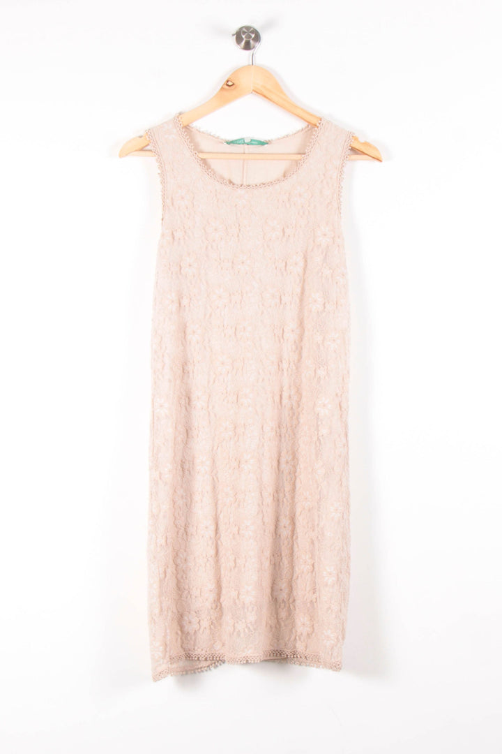 Robe en Dentelle Beige - Taille S/36 de la marque La Fée Maraboutée | PARAD83604 - Vendu par Paradigme - Image 2