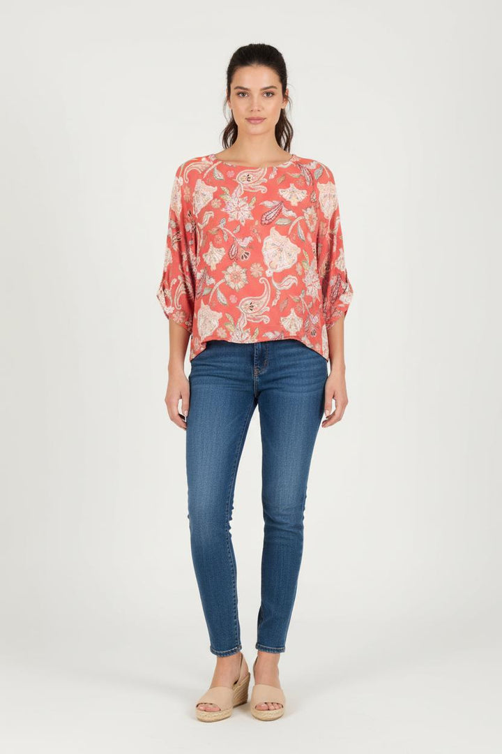 Blouse Multicolore - Taille M/38 de la marque La Fée Maraboutée | PARAD83606 - Vendu par Paradigme - Image 1