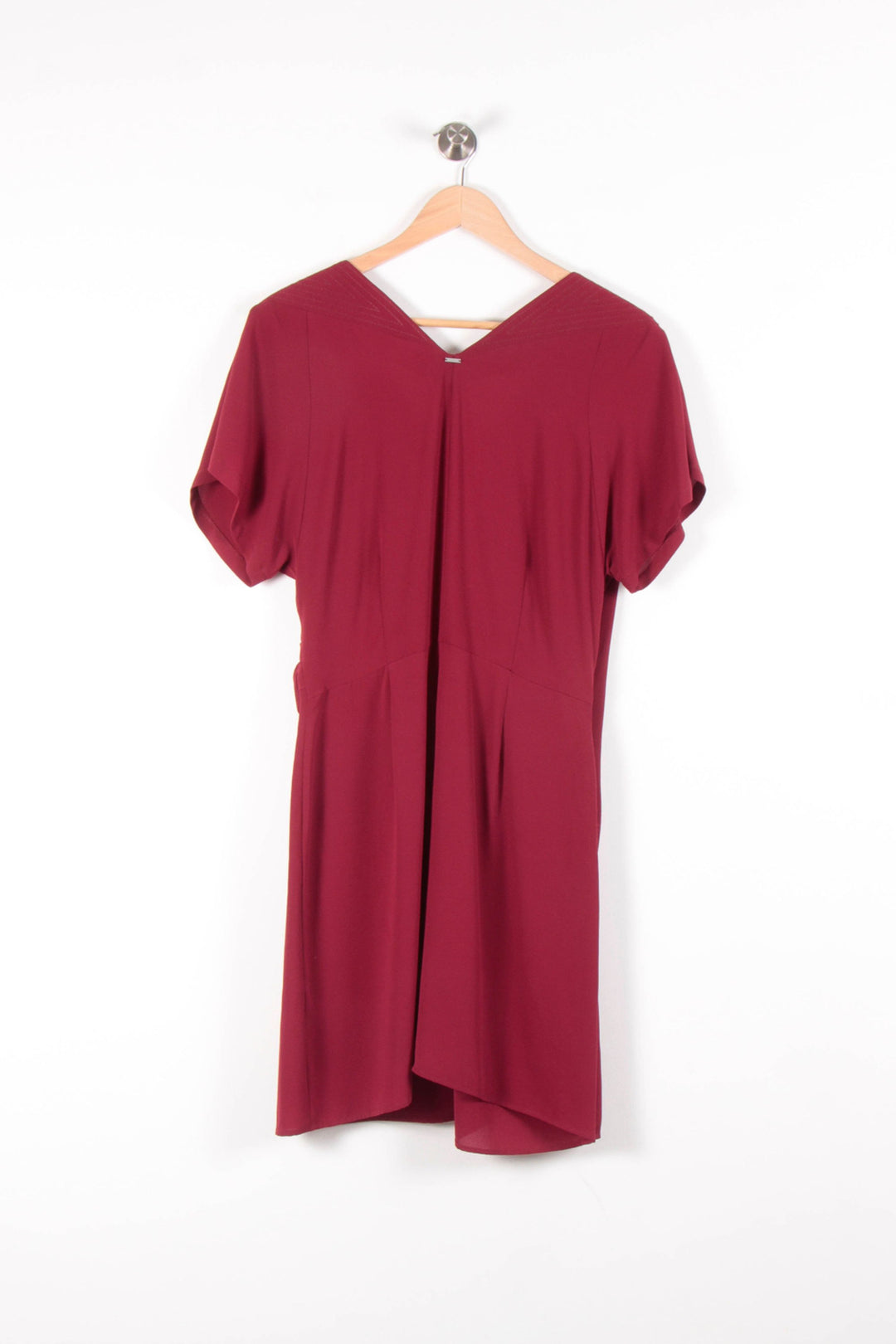 Robe Drapée Bordeaux - Taille L/40 de la marque IKKS | PARAD83609 - Vendu par Paradigme - Image 4