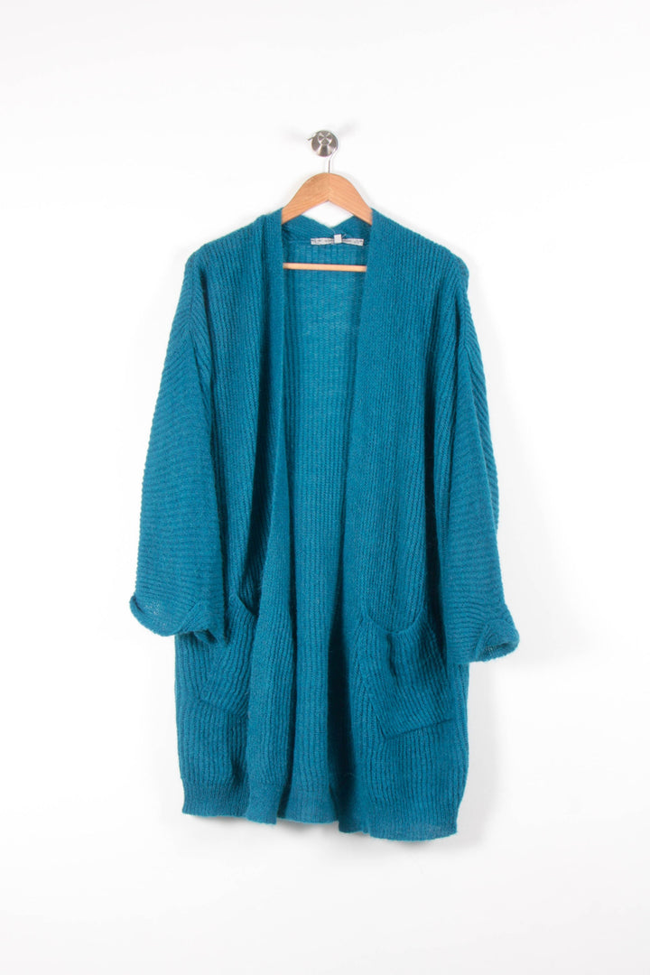 Cardigan Bleu - Taille L/40 de la marque La Fée Maraboutée | PARAD83613 - Vendu par Paradigme - Image 2
