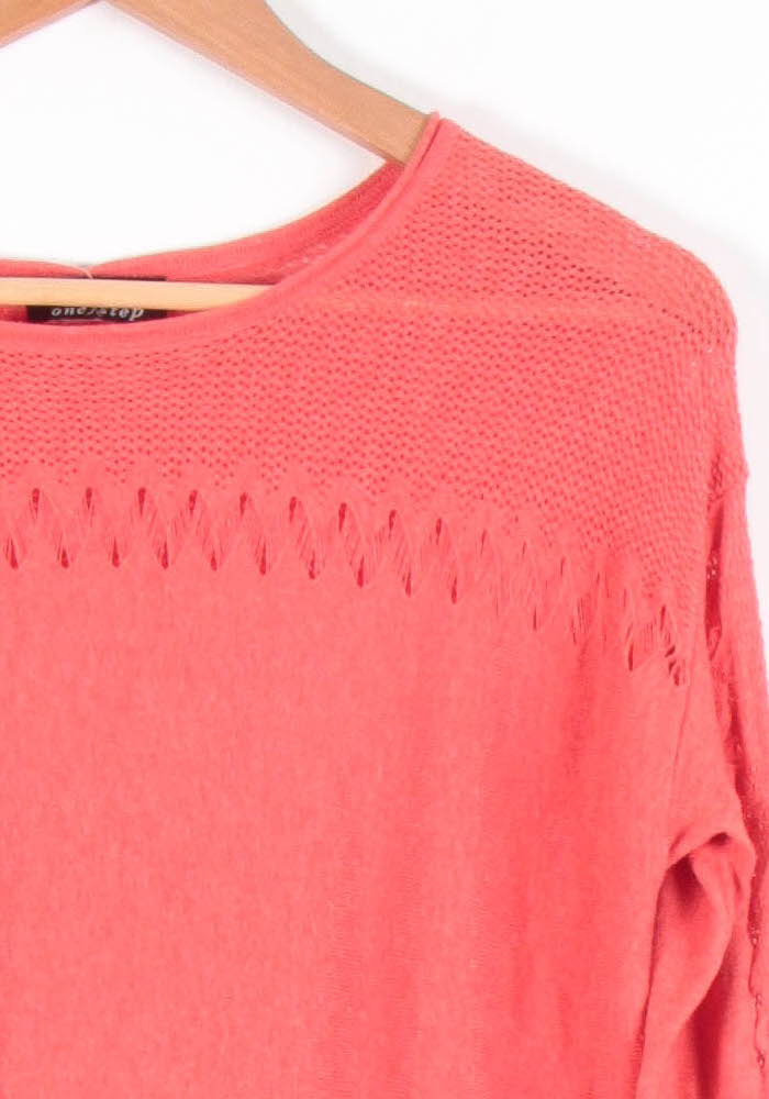 Pull Rouge - Taille S/36 de la marque One Step | PARAD83617 - Vendu par Paradigme - Image 3