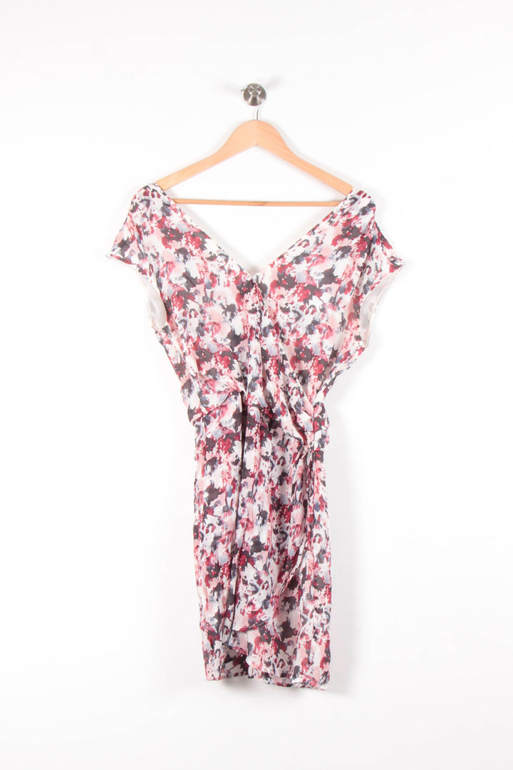 Robe Courte Bordeaux et Blanche - Taille L/40 de la marque IKKS | PARAD83618 - Vendu par Paradigme - Image 2