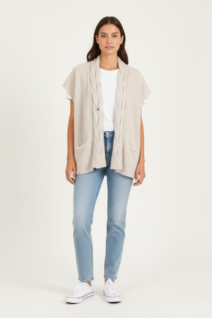 Gilet Beige - Taille M/38 de la marque Sud express | PARAD83619 - Vendu par Paradigme - Image 1