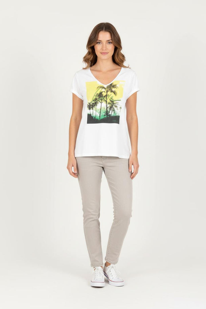 Tee-shirt Blanc - Taille S/36 de la marque IKKS | PARAD83626 - Vendu par Paradigme - Image 1