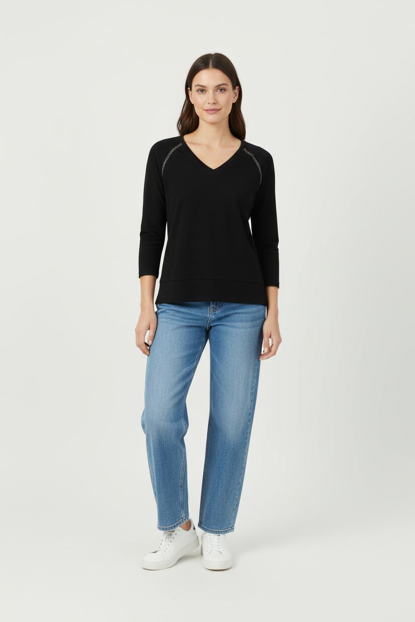 Pull Noir - Taille M/38 de la marque Maison 123 | PARAD83627 - Vendu par Paradigme - Image 1