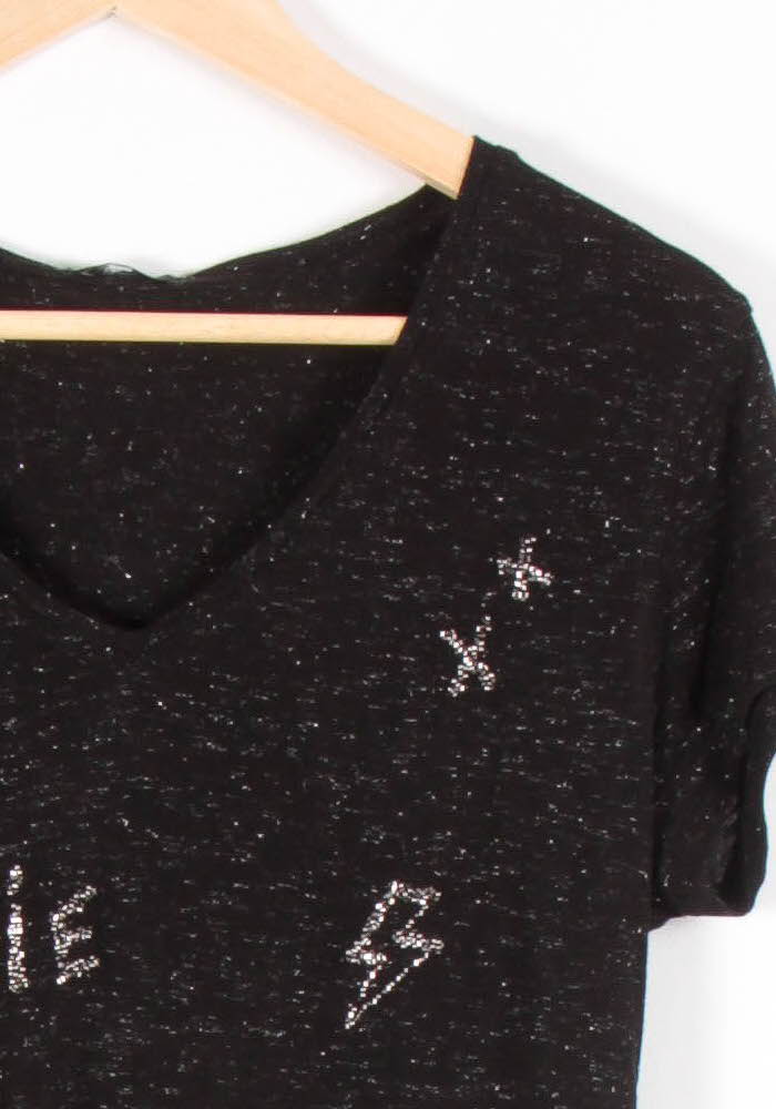 Tee-shirt Noir - Taille S/36 de la marque IKKS | PARAD83633 - Vendu par Paradigme - Image 3