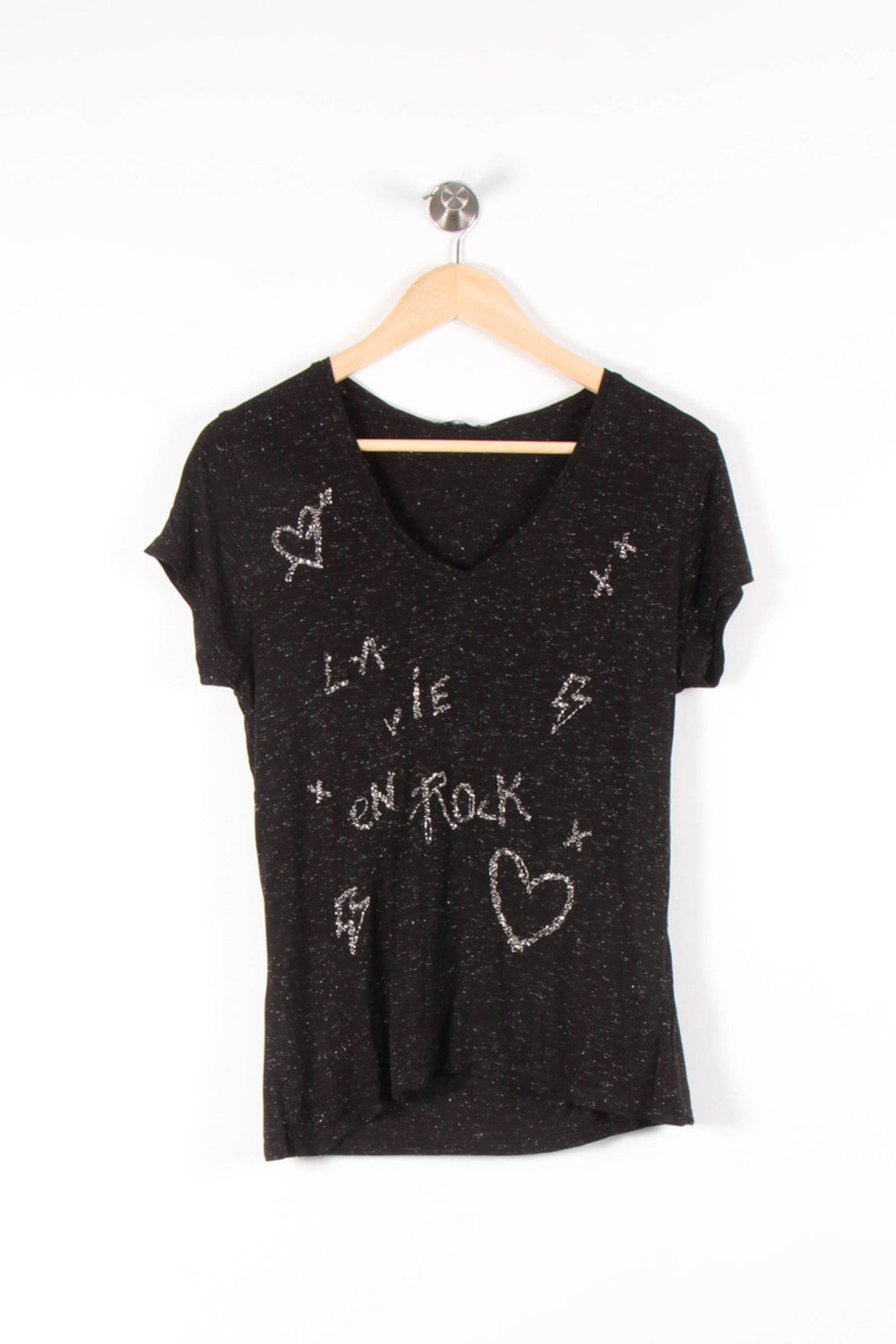 Tee-shirt Noir - Taille S/36 de la marque IKKS | PARAD83633 - Vendu par Paradigme - Image 2