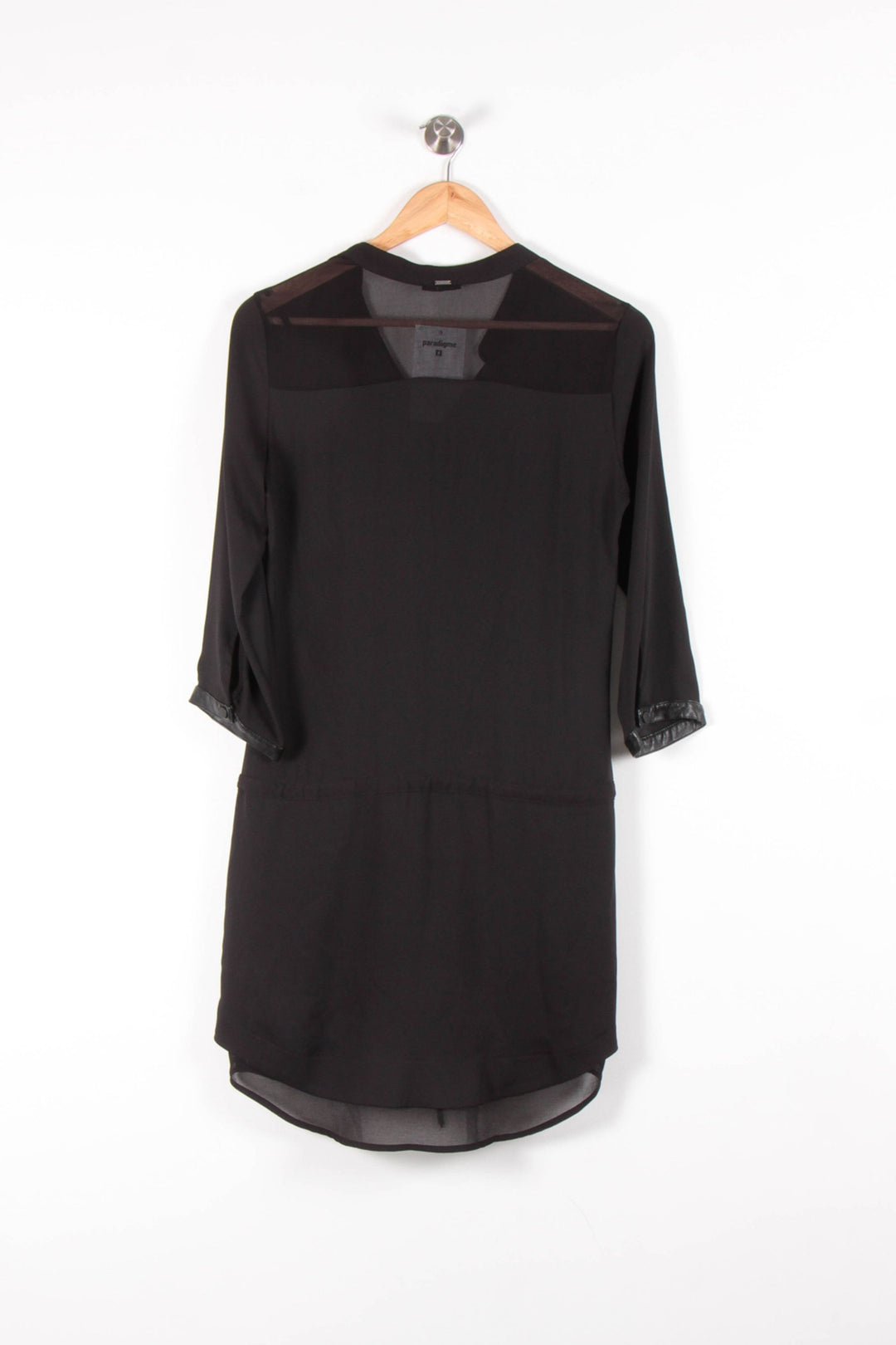 Robe Fluide Noire - Taille S/36 de la marque IKKS | PARAD83634 - Vendu par Paradigme - Image 4