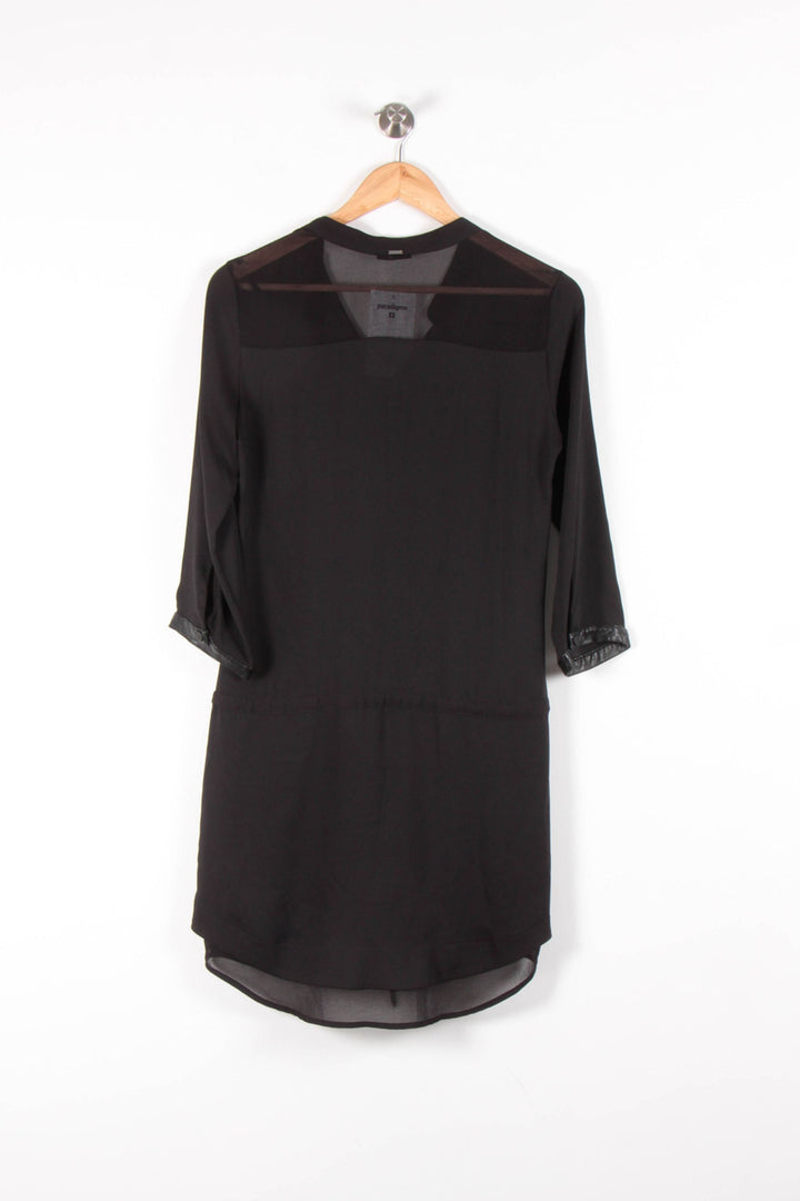 Robe Fluide Noire - Taille S/36 de la marque IKKS | PARAD83634 - Vendu par Paradigme - Image 4