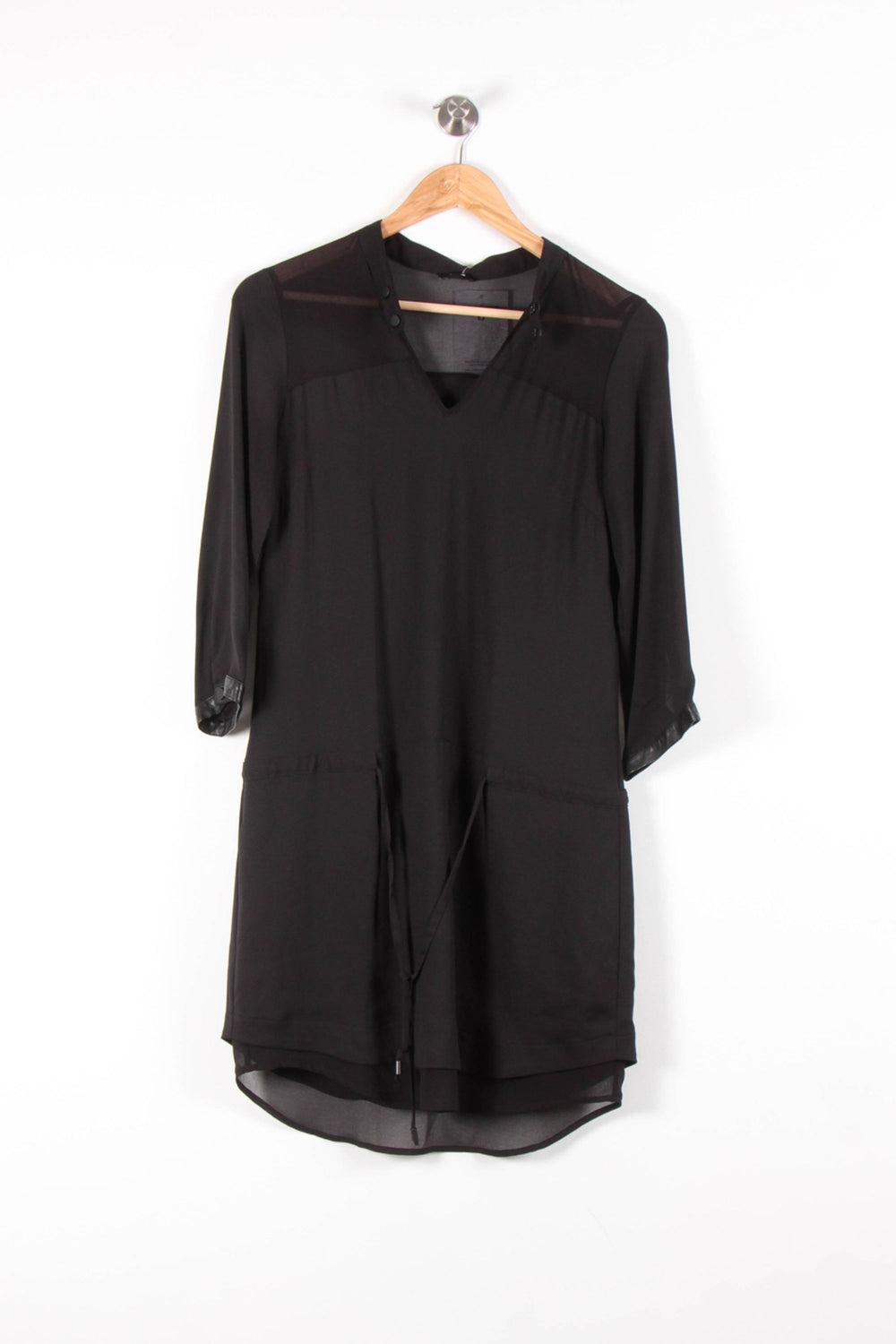 Robe Fluide Noire - Taille S/36 de la marque IKKS | PARAD83634 - Vendu par Paradigme - Image 2