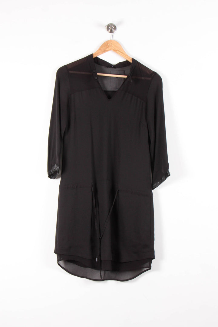 Robe Fluide Noire - Taille S/36 de la marque IKKS | PARAD83634 - Vendu par Paradigme - Image 2