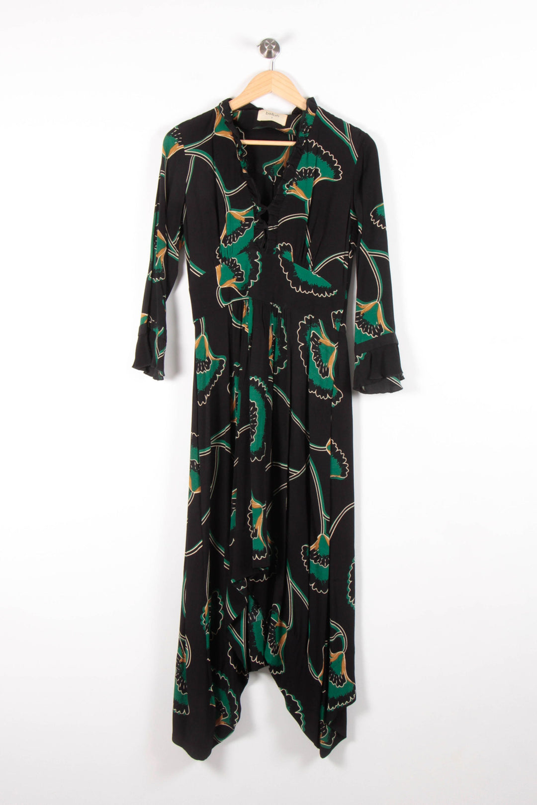 Robe Longue Noire et Verte - Taille S/36 de la marque ba&sh | PARAD83640 - Vendu par Paradigme - Image 2