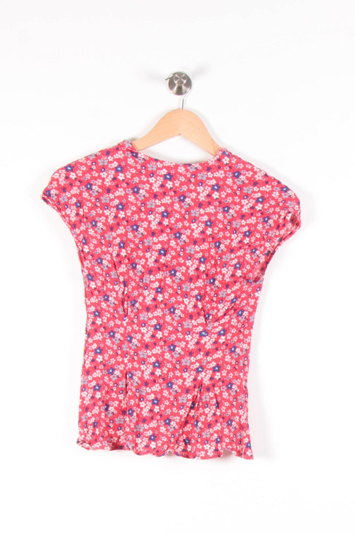 Blouse Fleurie Rouge et Bleu - Taille S/36 de la marque Comptoir des Cotonniers | PARAD83641 - Vendu par Paradigme - Image 4