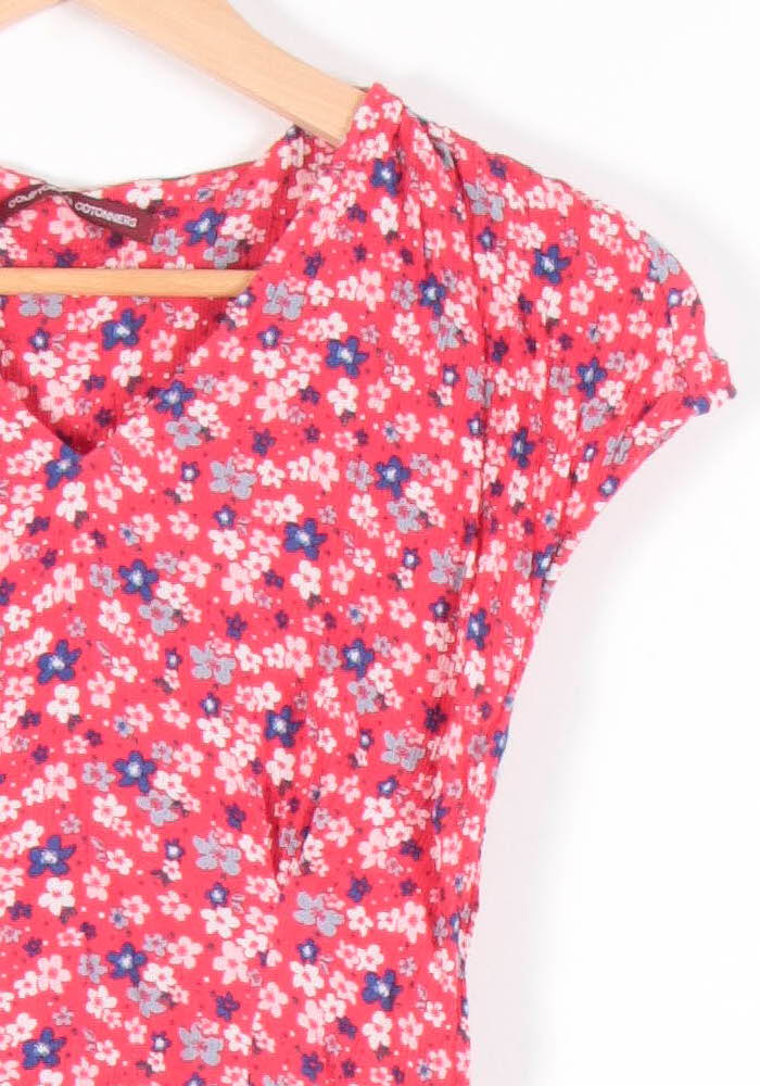 Blouse Fleurie Rouge et Bleu - Taille S/36 de la marque Comptoir des Cotonniers | PARAD83641 - Vendu par Paradigme - Image 3