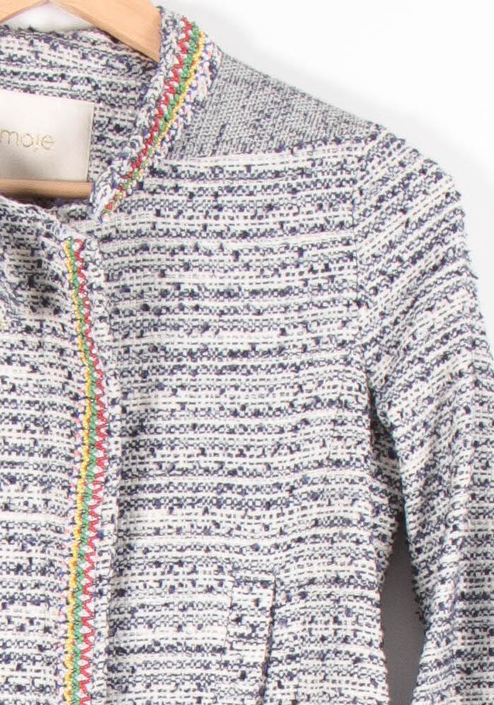 Veste Tweed Bleu - Taille S/36 de la marque Maje | PARAD83642 - Vendu par Paradigme - Image 3