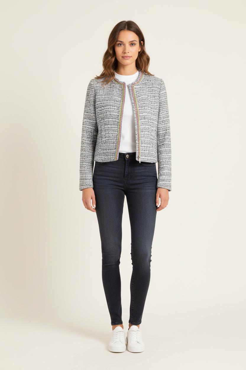 Veste Tweed Bleu - Taille S/36 de la marque Maje | PARAD83642 - Vendu par Paradigme - Image 1