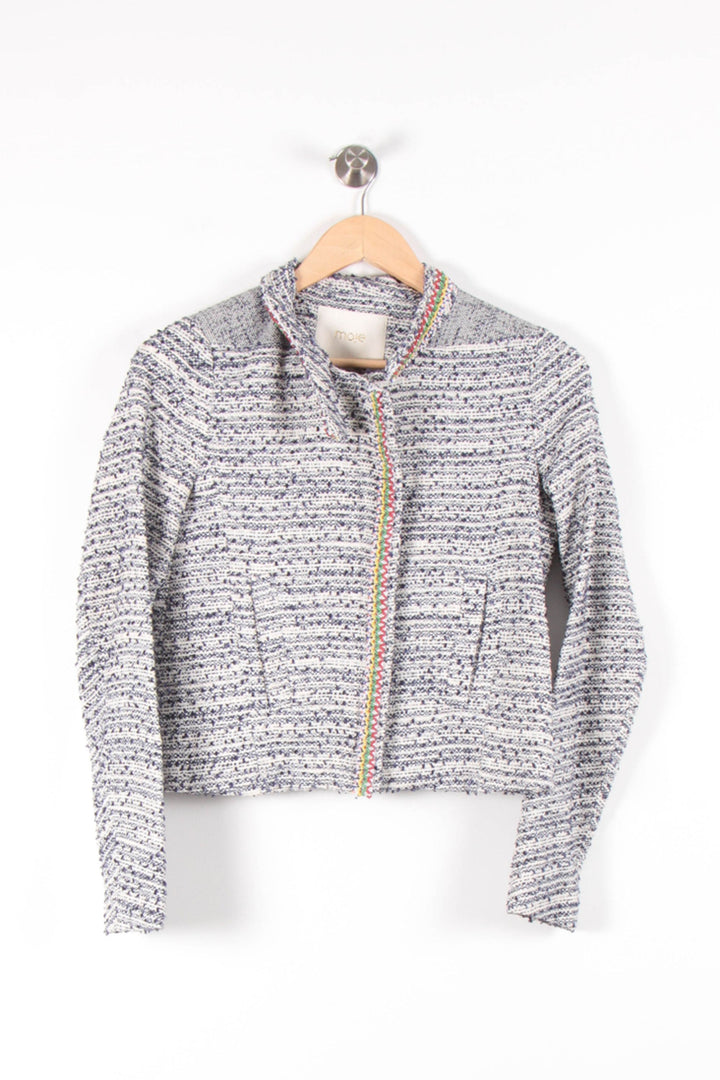 Veste Tweed Bleu - Taille S/36 de la marque Maje | PARAD83642 - Vendu par Paradigme - Image 2