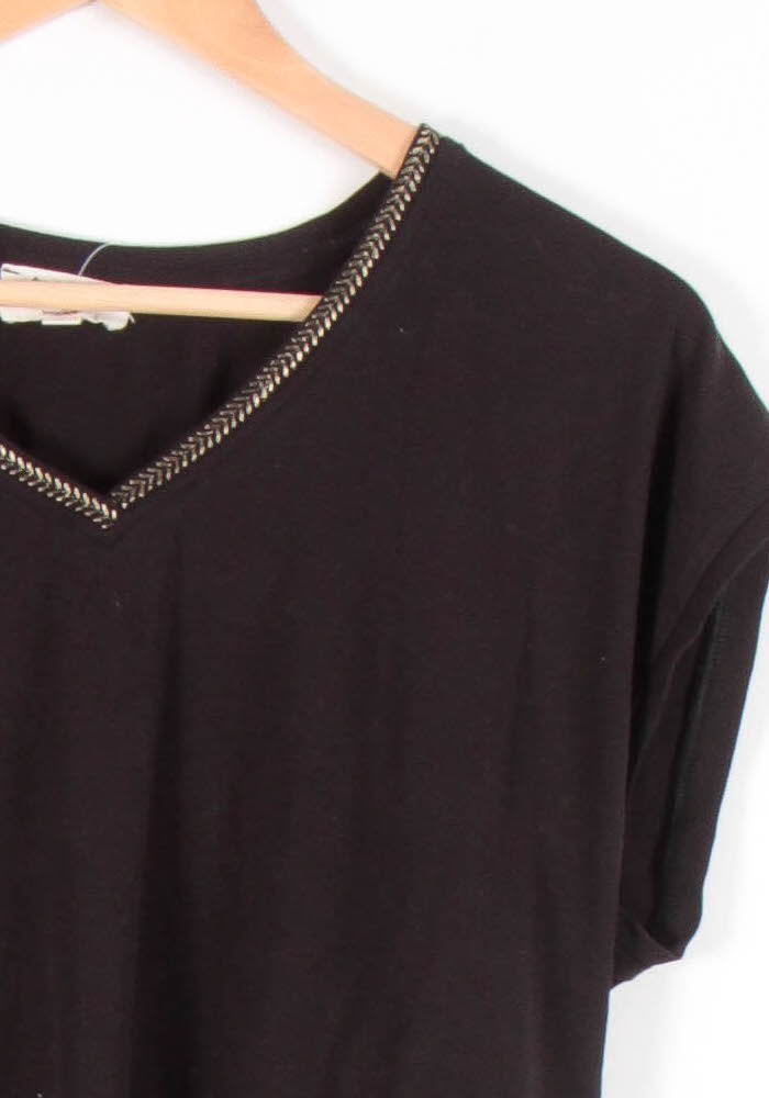 T-shirt Noir - Taille M/38 de la marque Maison 123 | PARAD83644 - Vendu par Paradigme - Image 3