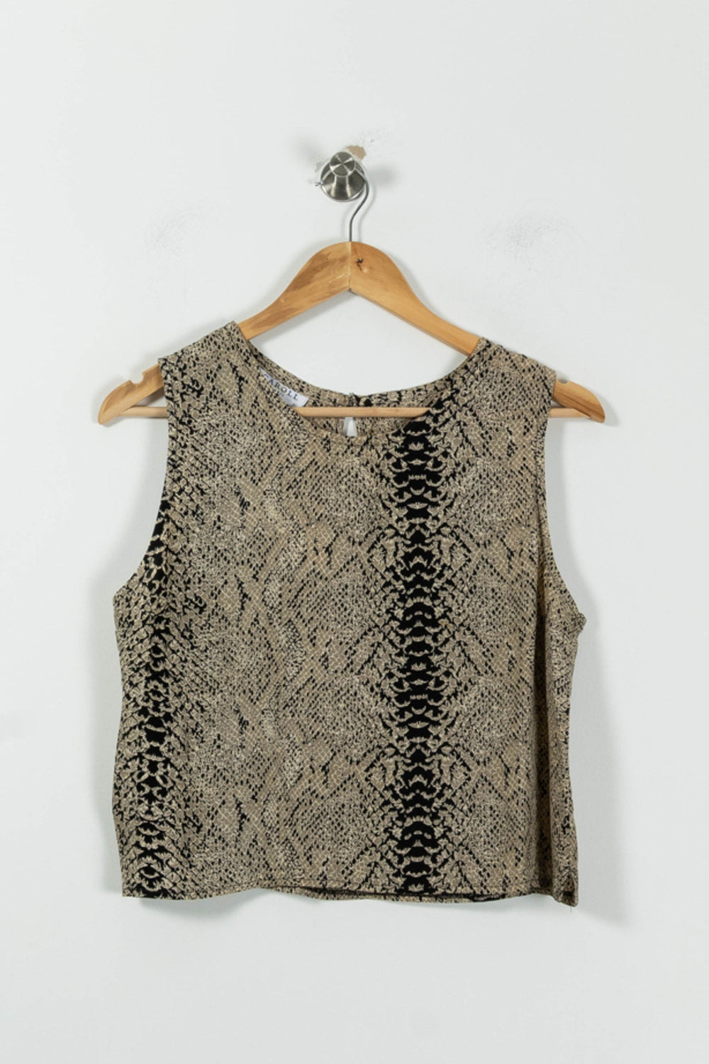 Débardeur Beige et Noir - Taille L/40 de la marque Caroll | PARAD83649 - Vendu par Paradigme - Image 2
